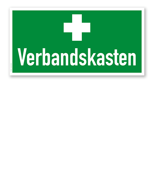 Fluchtwegschild Verbandskasten
