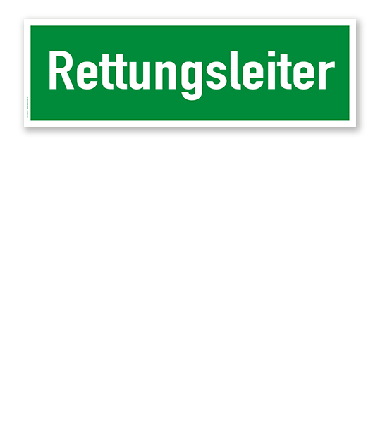 Fluchtwegschild / Rettungsschild Rettungsleiter