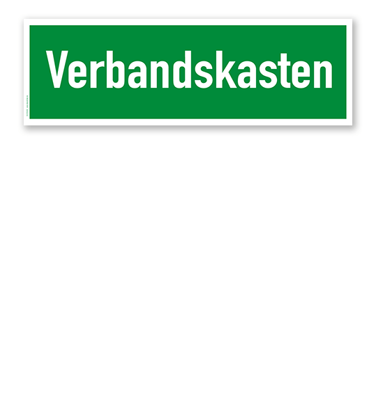 Fluchtwegschild / Rettungsschild Verbandskasten