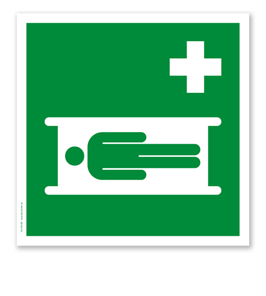 Rettungszeichen Krankentrage nach DIN EN ISO 7010 - E 013