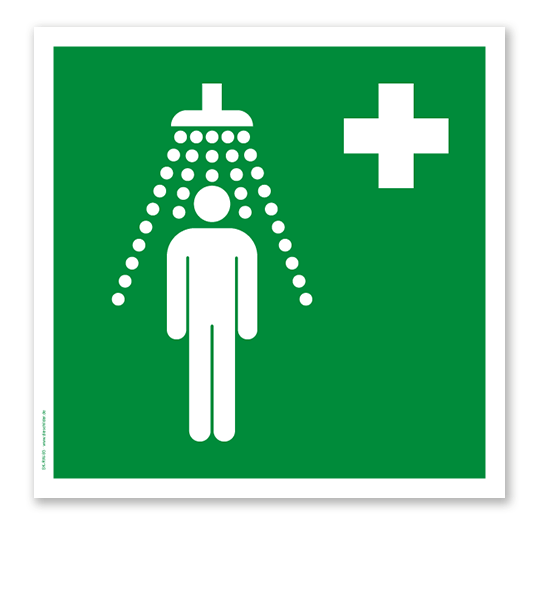 Rettungszeichen Notdusche nach DIN EN ISO 7010 - E 004