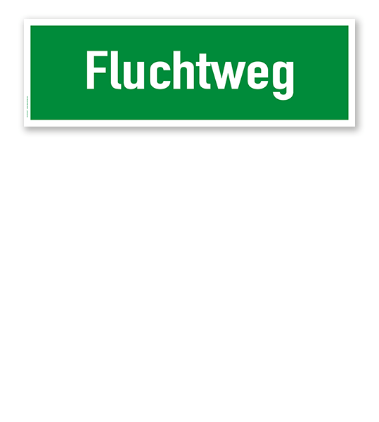 Fluchtwegschild / Rettungsschild Fluchtweg