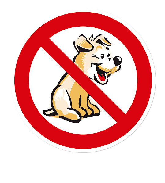 Verbotszeichen Für Hunde verboten