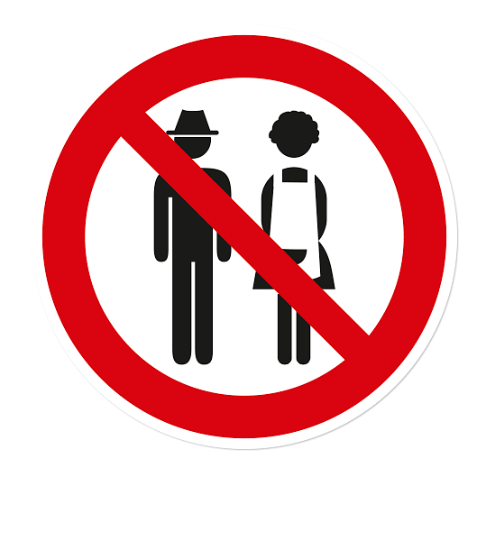 Verbotszeichen Elternfreie Zone