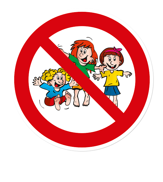 Verbotszeichen Kinderfreie Zone