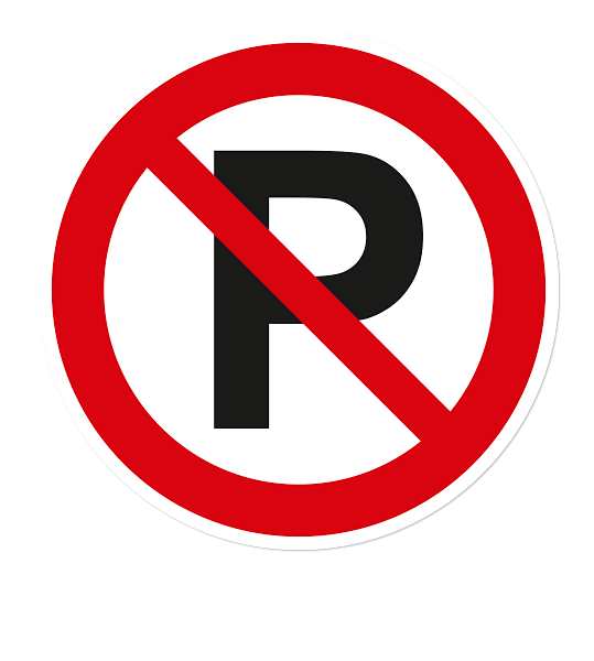 Verbotszeichen Parken verboten