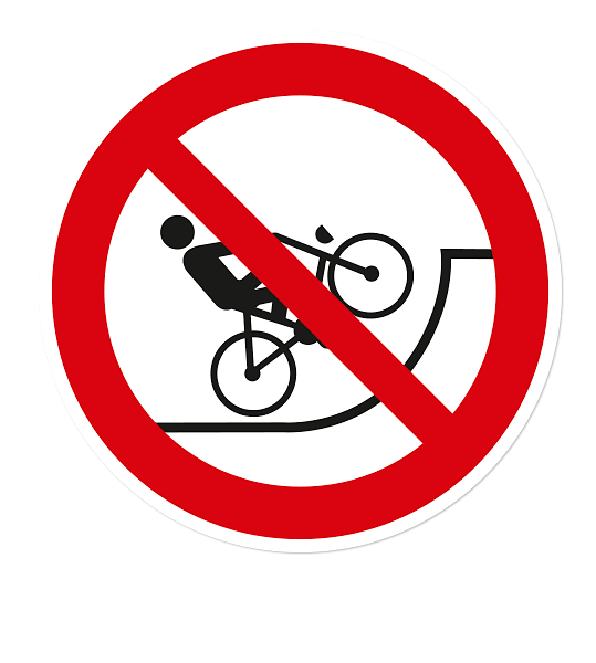Verbotszeichen Mit Fahrrädern befahren verboten