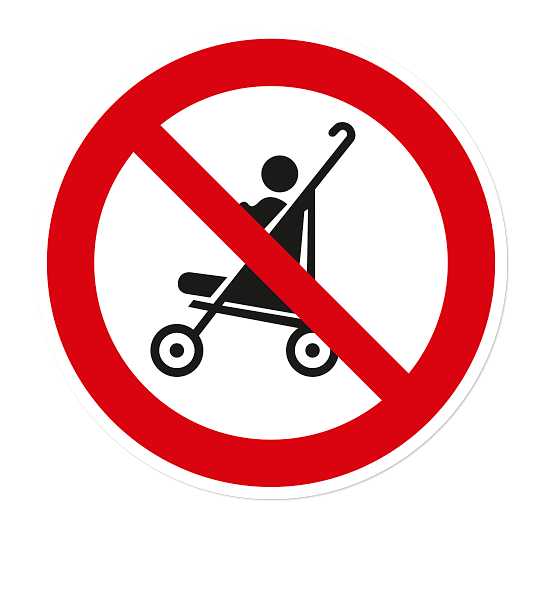 Verbotszeichen Kinderwagen verboten