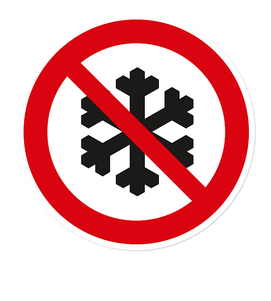 Verbotszeichen Kein Winterdienst