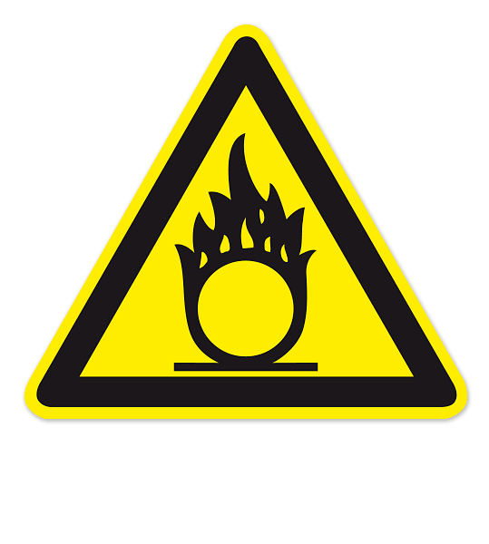 Warnzeichen Warnung vor brandfördenden Stoffen