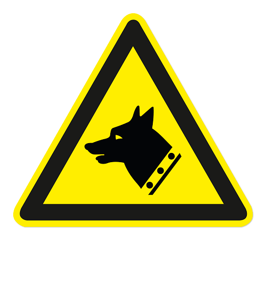 Warnzeichen Warnung vor Wachhunden nach DIN EN ISO 7010 - W 011
