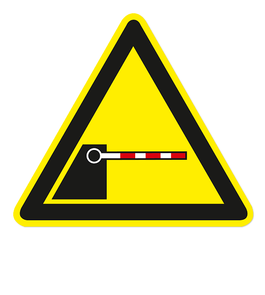 Warnzeichen Warnung Achtung Schranke