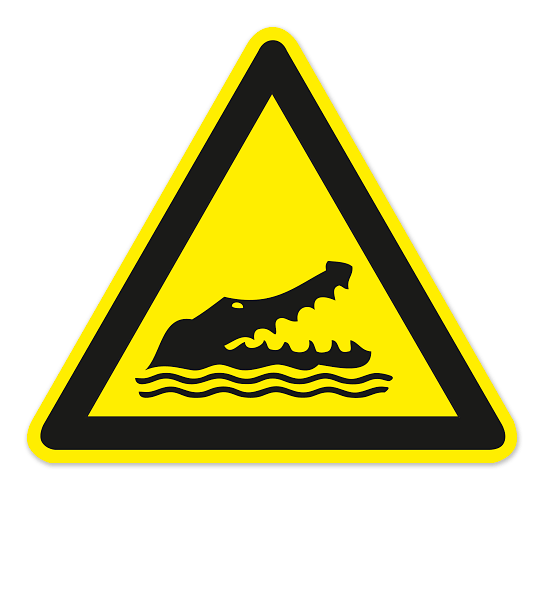 Warnzeichen Warnung vor Alligatoren nach DIN ISO 20712-1 - WSW 025
