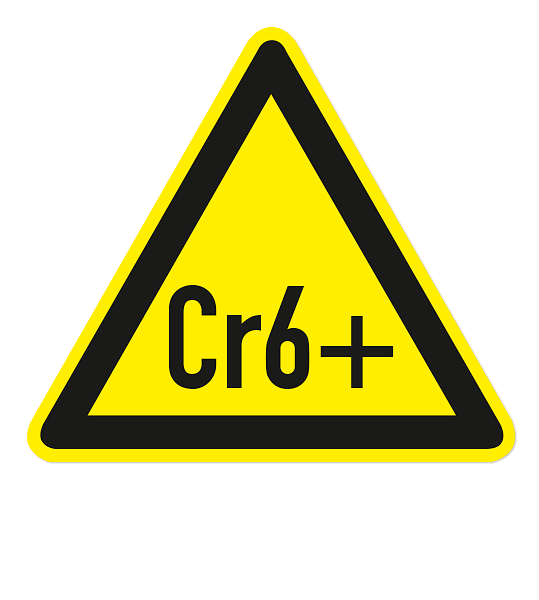 Warnzeichen Warnung Hexavalentes Chrom