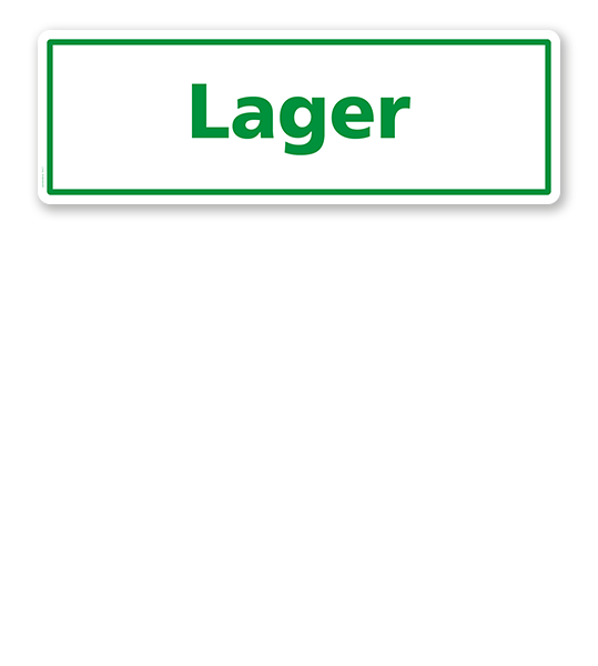 Textschild Lager 2 - TX