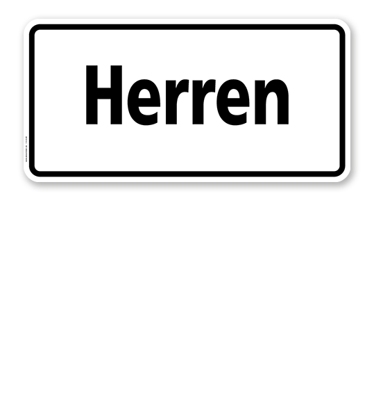 Textschild Herren - TX
