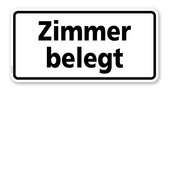 Textschild Zimmer belegt 2 - TX