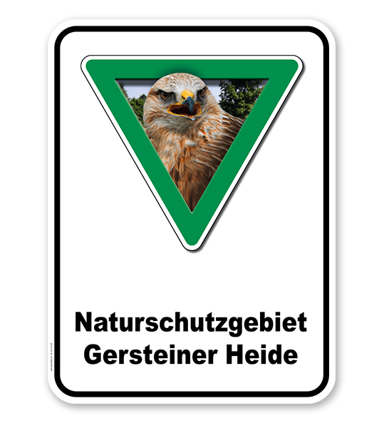 Kombischild Naturschutzgebiet mit Gebietsnamen - 2