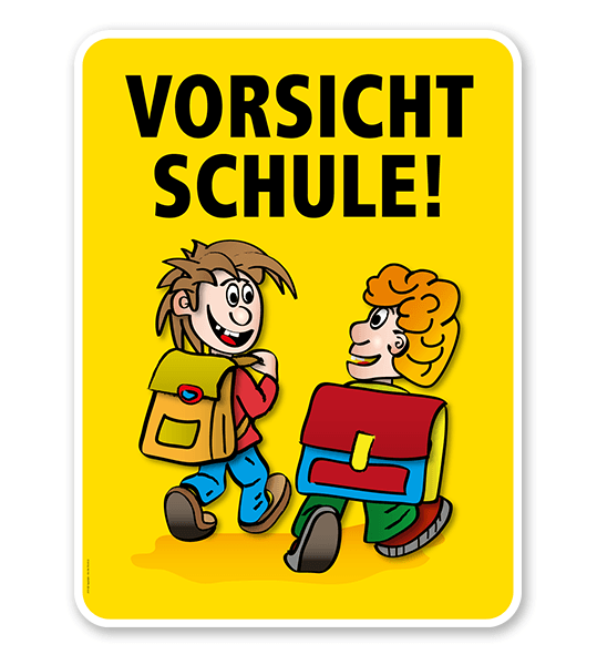 Kinderschild Vorsicht Schule - VSS