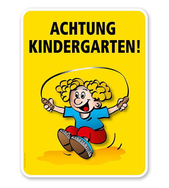 Kinderschild Achtung Kindergarten - VSS