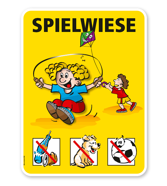 Spielplatzschild Spielwiese - VSS