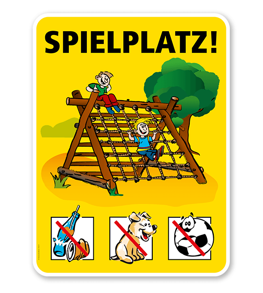 Spielplatzschild Spielplatz - VSS