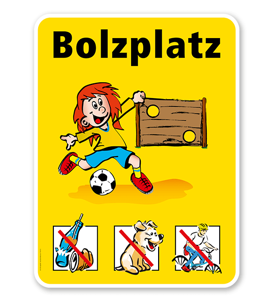Spielplatzschild Bolzplatzschild - VSS