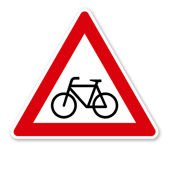 Radverkehr, Aufstellung rechts - Verkehrsschild VZ 138-10