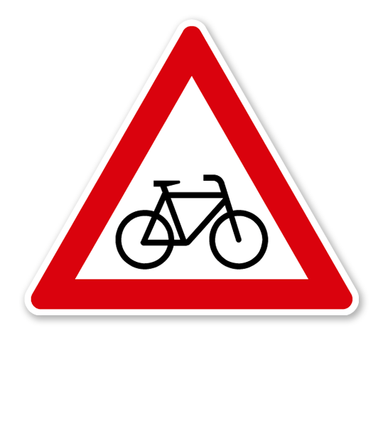 Radverkehr, Aufstellung links - Verkehrsschild VZ 138-20