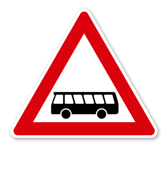 Kraftomnibusse, Aufstellung rechts - Verkehrsschild VZ 145-10