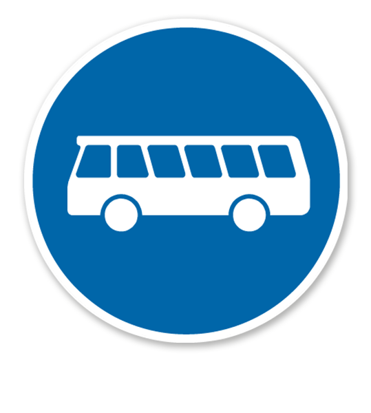 Bussonderfahrstreifen - Verkehrsschild VZ 245