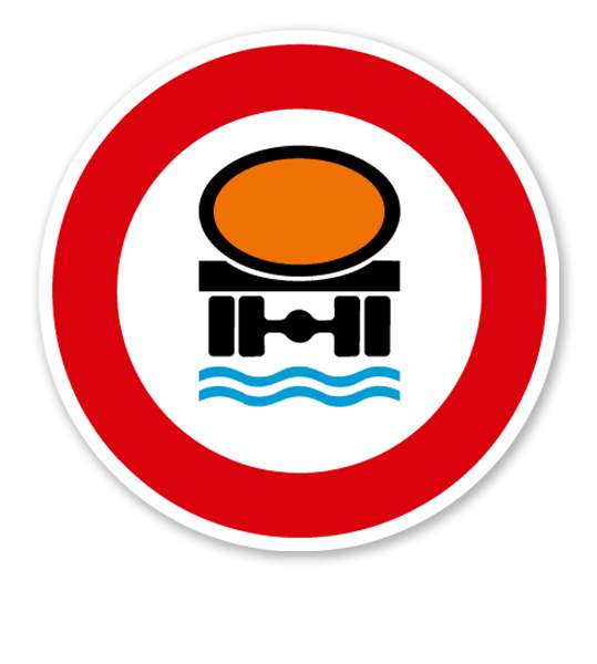 Verbot für Fahrzeuge mit wassergefährdender Ladung - Verkehrsschild VZ 269