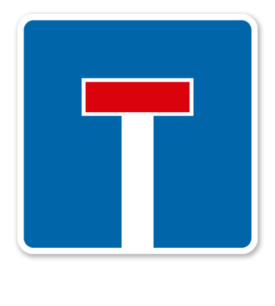 Sackgasse - Verkehrsschild VZ 357