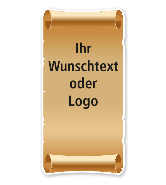 Maibaumschild Banner gerollt - WH