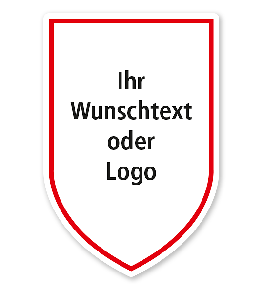 Maibaumschild Wappen mit Spitze - WH