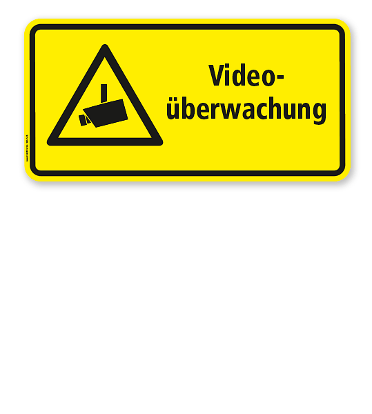 Hinweisschild Videoüberwachung - WH