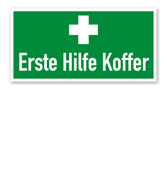 Fluchtwegschild Erste Hilfe Koffer