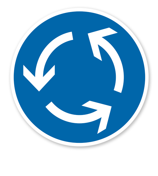 Verkehrszeichen209-31 Fahrtrichtung rechts oder links 600 /& 420mm Durchm.