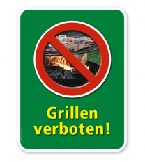 Schild Grillen verboten – G/GW