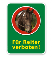 Schild Für Reiter verboten – G/GW