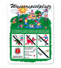 Spielplatzschild Wasserspielplatz - KSP-1