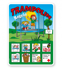 Spielplatzschild Trampolin 8P - KSP-2