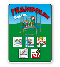 Spielplatzschild Trampolin 2 8P - KSP-2
