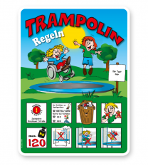 Spielplatzschild Spielplatz mit Trampolin - KSP-2