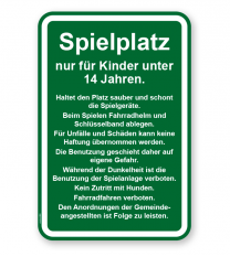 Spielplatzschild Spielplatz - 2 - KSP-3