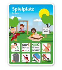 Spielplatzschild Spielplatz - KSP-4-02