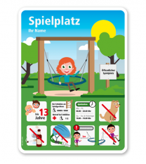 Spielplatzschild Spielplatz - KSP-4-03