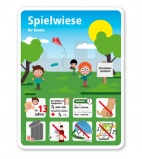 Spielplatzschild Spielwiese - KSP-4-SW-01