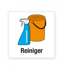 Demenzbeschilderung - Gegenstandsbeschriftung Reiniger - MA-BG-01-11