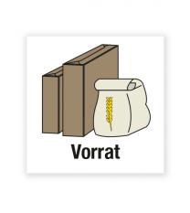 Demenzbeschilderung - Gegenstandsbeschriftung Vorrat - MA-BG-01-13